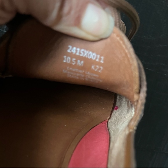 Men's Section X Dress Shoes Loafers SZ  10.5 Tan Brown Leather - Picture 8 of 8